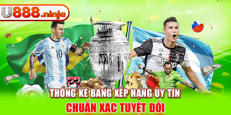 Thống kê bảng xếp hạng uy tín chuẩn xác tuyệt đối